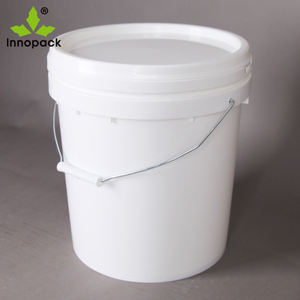 Seau d'emballage Innopack 15L blanc en PP recyclable de qualité alimentaire avec couvercle pour huile, peinture, gaz - Product Image 2