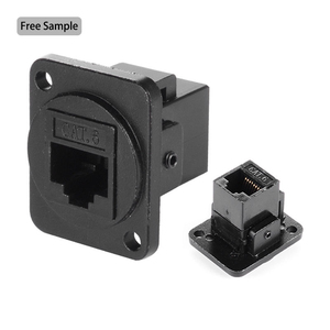 Connecteur blindé <span class=keywords><strong>RJ45</strong></span> Cat6 Cat6A de type XLR pour montage sur panneau, pour boîtier de scène, panneau de brassage, prise de châssis réseau de type D - Product Image 2