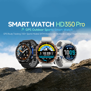 นาฬิกาอัจฉริยะ HD350 Pro GPS พร้อมบารอมิเตอร์และเครื่องวัดความสูง รองรับโหมดกีฬามากกว่า 100 โหมด กันน้ำ 3ATM แบตเตอรี่ 540mAh ใช้งานได้ยาวนาน - Product Image 6