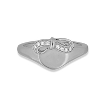 Milskye Personnalisé Arc Chevalière Bague Plaqué Or Fine Jewelry Initiale Personnalisée pour les Femmes