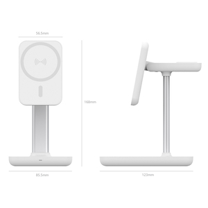 2024 nuevo <span class=keywords><strong>cargador</strong></span> inalámbrico 3 en 1 magnético de 23W de ángulo ajustable de escritorio con <span class=keywords><strong>cargador</strong></span> de reloj <span class=keywords><strong>MFI</strong></span> desmontable - Product Image 2
