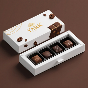 Biểu Tượng Tùy Chỉnh Sinh Thái Thân Thiện Với Lá Vàng Giấy Sô Cô La Thanh Bao Bì Hộp Quà Tặng Hộp Nấm Phong Cách Hộp Nhà Sản Xuất - Product Image 1