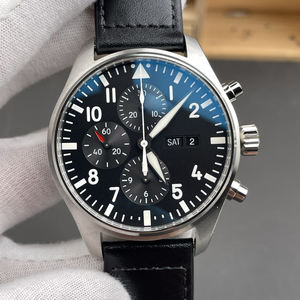 Montre à quartz rétro haut de gamme avec une grande couronne et une échelle claire pour homme - Product Image 1