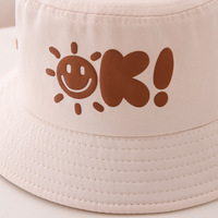 Sombrero de Sol Estilo Primavera y Otoño, Divertido y Moderno Sombrero de Pescador con Dibujos Animados para Bebés, Gorra de Protección Solar para Niños y Niñas