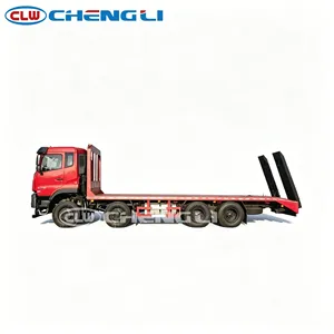 รถบรรทุกตีนตะขาบตงเฟิง 31 ตัน 400 แรงม้า 8x4 พร้อมทางลาดไฮดรอลิกสำหรับขนส่งเครื่องจักรหนัก ราคาโรงงาน - Product Image 3