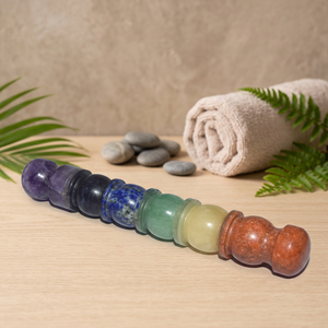 Chakra Gemstone Healing <b>Wand</b> Polished Semi-Precious Stone Craft REIKI Carved Feng Shui Home Decoration - Product Image 3