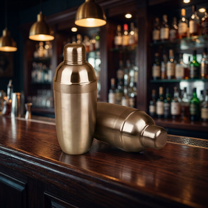 Shaker à cocktails moderne en acier inoxydable, écologique, capacité 500 ml, ensemble de 6 pièces, couleur et logo personnalisés, barman professionnel - Product Image 2