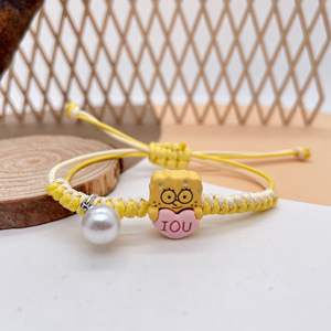 2025New MuFeng venta al por mayor bohemio niños lindo dibujos animados colorido regalo Día de la madre hoja <span class=keywords><strong>perro</strong></span> gato oso hecho a mano pulsera con cuentas - Product Image 6