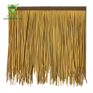 Tejas de Techo de Palma Sintética Estilo Hawaiano, Resistentes al Fuego y a los Rayos UV, Césped Artificial <span class=keywords><strong>para</strong></span> Cubiertas de Sombrillas de Bares Tiki y Resorts - Product Image 2