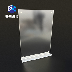 حامل من القائمة من الاكريليك الشفاف حامل لافتات مغناطيسي من الاكريليك على شكل حرف T حامل إطار من الاكريليك - Product Image 3