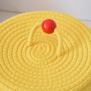 Factory Hot Sale <b>Storage</b> <b>Baskets</b> Woven Cotton Rope <b>Basket</b> Organizing Home Decoration - Product Image 5