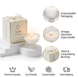 Velas Aromáticas de Cera de Soya con Aroma a Loto, Personalizadas de Fábrica, al por Mayor, Ecológicas, Estéticas, para Decoración del Hogar - Product Image 1
