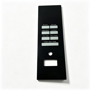 Autocollant personnalisé pour panneau de commande à membrane avec PET PC pour four à micro-ondes et grill, imprimé, auto-adhésif - Product Image 1