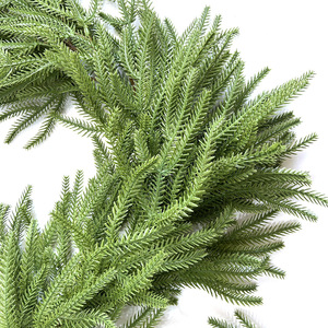 Guirlande Murale de Feuillage Artificiel en Rotin Norfolk Simulé de 1,80 m pour Décoration de Noël et de Fêtes, en Aiguilles de Pin en Plastique - Product Image 3