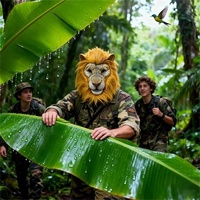 Nouveau Masque de Lion Deluxe Amusant et Réaliste, Masque Complet Réutilisable et Écologique pour Fêtes, Nouveauté pour Déguisement d'Animal Sauvage, Costume d'Halloween