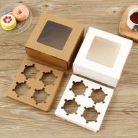 Boîte à cupcakes carrée personnalisée à 12 cavités en matériaux recyclés, gaufrage, emballage alimentaire à emporter pour la pâtisserie, carton rigide offset