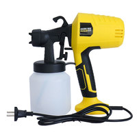 Pistolet à peinture électrique HVLP JOEPON 500W, gobelet de 800 ml, 3 buses 1.0/1.8/2.5 mm, 850 ml/min, pour peinture murale et meubles DIY