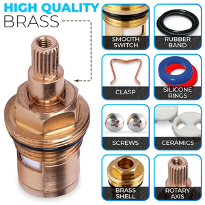 <span class=keywords><strong>Robinet</strong></span> <span class=keywords><strong>de</strong></span> lavabo <span class=keywords><strong>de</strong></span> salle <span class=keywords><strong>de</strong></span> bain et <span class=keywords><strong>de</strong></span> cuisine en laiton moderne, tige <span class=keywords><strong>de</strong></span> <span class=keywords><strong>robinet</strong></span>, <span class=keywords><strong>2</strong></span> pièces, disque céramique chaud et froid, 20 dents, quart <span class=keywords><strong>de</strong></span> <span class=keywords><strong>tour</strong></span>, cartouches <span class=keywords><strong>de</strong></span> <span class=keywords><strong>robinet</strong></span> <span class=keywords><strong>1</strong></span>/<span class=keywords><strong>2</strong></span>,50 mm - Product Image 6