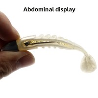 Leurre de jigging en forme de queue de banane avec hameçons pour la pêche au bar, en PVC, tailles 13cm/26g et 10cm/155g, appât souple artificiel