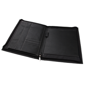 <b>A4</b> PU Leather Soft Bag Compendium Zip Portfolio <b>Folder</b> Briefcase - Product Image 1