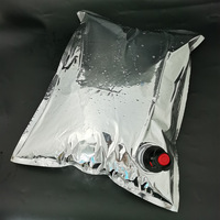 Sac de bavoir en feuille d'aluminium recyclable 10L dans une boîte avec sac de robinet de presse de valeur pour savon liquide de lavage de jus de vin