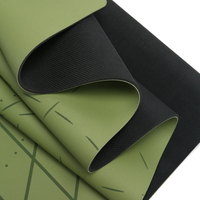 Tapis de yoga en PU gravé au laser avec logo personnalisé, écologique, absorbant la transpiration, en caoutchouc naturel et cuir PU – Offre Spéciale