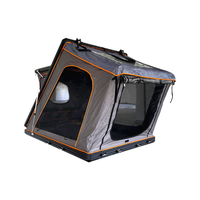 Tente de toit pour voiture, coque rigide en aluminium, Oxford imperméable, pliable, tente de camping à installation rapide pour SUV/pick-up, utilisation quatre saisons