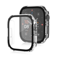 Apple Watch Kılıflarıyla Uyumlu Düz Kenarlı Su Geçirmez PC Malzemeli Tam Koruyucu Kılıf (Watch 10/9 & 11 için)