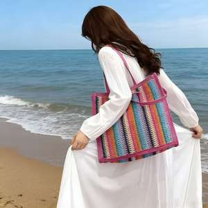 Bolsos <span class=keywords><strong>de</strong></span> hombro para mujer, bolsos <span class=keywords><strong>de</strong></span> diseñador, bolso <span class=keywords><strong>de</strong></span> paja práctico para exteriores, bolso <span class=keywords><strong>de</strong></span> <span class=keywords><strong>playa</strong></span> <span class=keywords><strong>de</strong></span> mano con dibujos animados, bolso <span class=keywords><strong>de</strong></span> viaje <span class=keywords><strong>de</strong></span> gran capacidad - Product Image 6