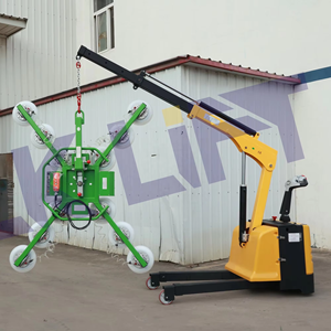 Elevador de Ventosas al Vacío de 300 kg y 600 kg, Elevador de Vidrio Eléctrico Móvil, Inclinable y Giratorio, Gran Venta 2024, Elevador de Vidrio Totalmente Eléctrico - Product Image 6