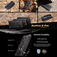 Ulefone RugKing 2 Pro AI Ponsel Tangguh 5.45'' LCD IP68 Tahan Air Android 16 4GB+128GB Unisoc T7250 NFC Baterai 5000mAh GSM