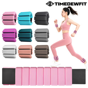Gelang Pemberat Latihan Yoga Pilates Silikon Isi Besi, Logo Kustom, MOQ Rendah, 2lb/4lb, Dapat Disesuaikan, untuk Pergelangan Tangan dan Pergelangan Kaki - Product Image 1