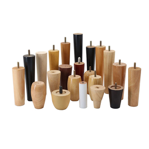 Mobili di fabbrica originali gambe del divano rotonde in legno piedini quadrati dell'armadio tavolino gambe del letto in legno di gomma VT-03.175-1 - Product Image 6