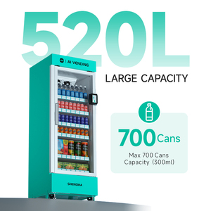 Shengma thông minh ai Máy bán hàng tự động 24/7 không giám sát bán lẻ 520L công suất 4G LTE kích hoạt thẻ/quét thanh toán giám sát từ xa - Product Image 3
