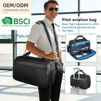 Sac de Voyage Convertible Robuste pour Pilote, Valise à Roulettes, Sacoche Professionnelle, Porte-documents d'Aviation – Vente en Gros OEM