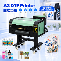 Mesin Printer DTF A3 Grosir Pabrik LINKO dengan Dual Print Head I1600, Mesin Hot Peel Film DTF Digital untuk Kain Katun