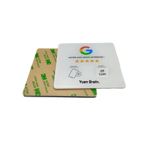 Carte de visite en acrylique NFC à vente chaude pour hôtel et paiement, puce NTAG213/215, logo et couleur personnalisés, protocole ISO/IEC 14443A
