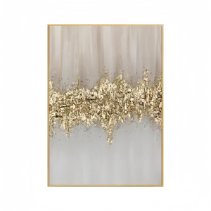 <span class=keywords><strong>Peinture</strong></span> décorative artisanale en <span class=keywords><strong>acrylique</strong></span> avec feuille d'or, art mural moderne personnalisé, <span class=keywords><strong>peinture</strong></span> à l'huile abstraite texturée sur toile pour la décoration de la maison - Product Image 4