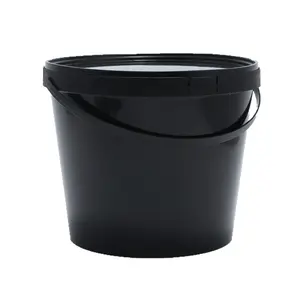 4L round empty PP IML food grade colorful cheap plastic bucket for yogurt ice cream cookies candy gift