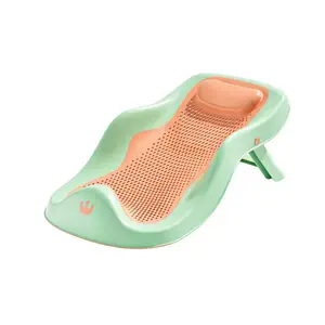 Hot bán nhỏ Rỗng ra thiết kế Non-Slip Durable gấp nhựa bé bồn tắm với cao su mềm lưới cho 0-2 tuổi trẻ em
