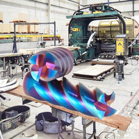 Fraise professionnelle à 4 cannelures en carbure monobloc HRC 65 à fond carré plat pour CNC, outil de coupe de métal
