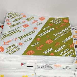 Papel para Envolver Alimentos con Logotipo y Tamaño Personalizados, Papel Encerado de Grado Alimenticio para Envolver Hamburguesas y Embutidos al por Mayor - Product Image 2