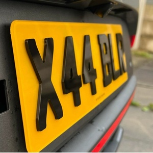 <span class=keywords><strong>Targa</strong></span> Auto Britannica Personalizzata in Acrilico con Lettere 4D e Incisione Laser, Finitura Lucida, Colore Personalizzato - Product Image 6