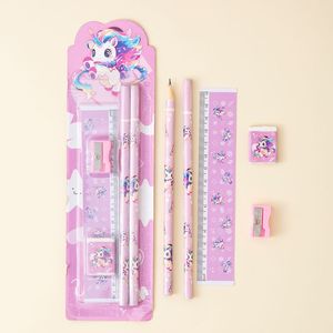 Juego de cinco lápices de dibujos animados para niños, material de papelería para dibujar, 3-6 años, material plástico unisex - Product Image 3