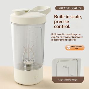 Bouteille de shaker à protéines électrique personnalisée de 400 ml, rechargeable par USB, mélangeur automatique pour la salle de sport, vente en gros - Product Image 1