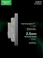 Interrupteur mural Schneider Unica Série Type 86, panneau de prise PC gris fumé, double USB, usage domestique, 10A max, 250V