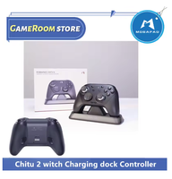 Manette Mobapad finition satinée Chitu 2 avec station de charge pour Windows, Android, Switch 1/Switch 2, manettes de jeu TMR Glide Sticks