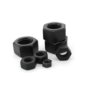 Tuercas Hexagonales Screwman Populares M5 M6 M8 M10 M12 M14 M16 M18 M20 M22 M24 M27 M30 de Acero al Carbono Grado 8.8 Estándar Internacional - Product Image 1