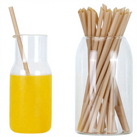 Pailles jetables écologiques 100 % biodégradables en bagasse PHA de BOFA Direct Selling pour les salons de thé, les cafés et les boutiques de desserts