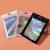 Pochette laser auto-adhésive 6*10cm 7.5*12cm 8*13cm 9*12cm 9*16cm 12*20cm 14*20cm pour bijoux, étuis de téléphone, sacs en plastique colorés